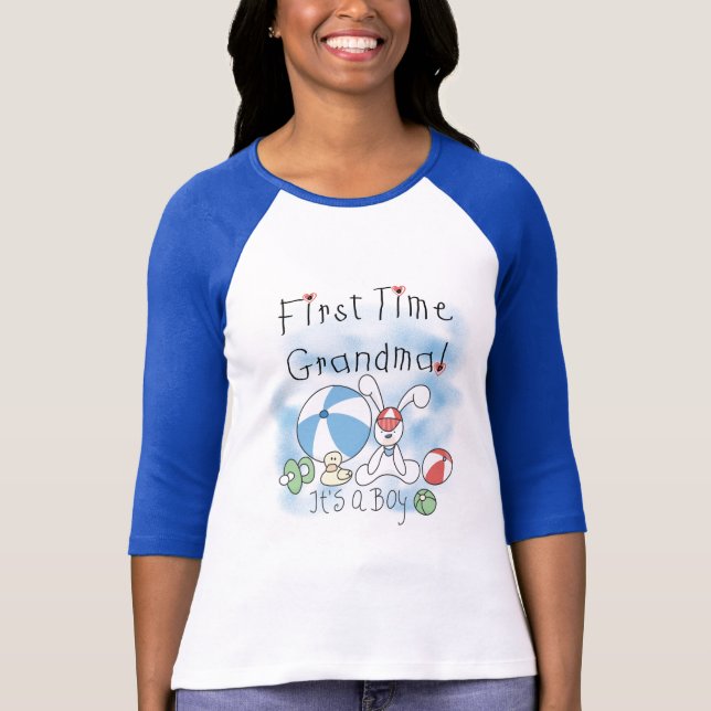 First Time Grandma of Boy Tshirts and Gifts (Front)