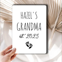 First Time Grandma Pregnancy Announcement Card