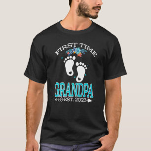 First Time Grandpa 2023 Father's Day To Be Baby T-Shirt