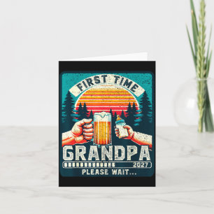 First Time Grandpa 2027 New Expecting Grandfather Card