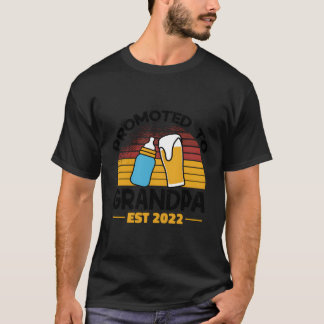 First Time Grandpa Promoted To Grandpa 2022 T-Shirt