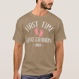 First time great grandma 2023 T-Shirt