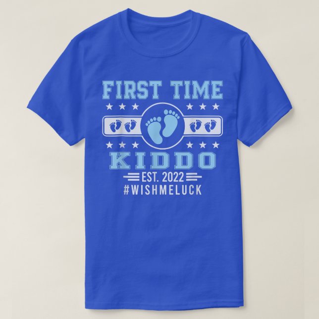 First Time Kiddo Est  T-Shirt (Design Front)