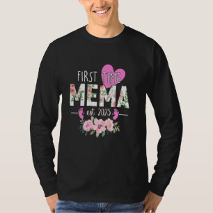 First Time Mema Est. 2025 Promoted To New Grandma T-Shirt