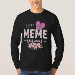 First Time Meme Est 2025 Gifts Promoted To Grandma T-Shirt