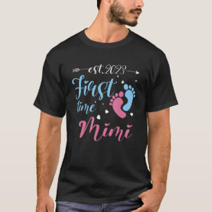 First Time Mimi 2023 Pregnancy Announcement New Mi T-Shirt