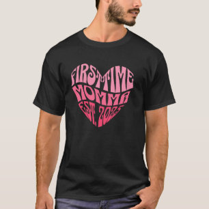 First Time Momma Est.2025 Pregnancy Announcement G T-Shirt