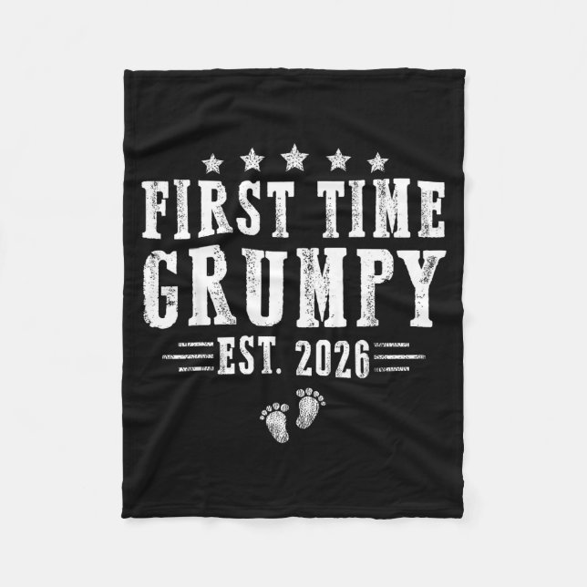 First Time Mpy Est.2026 Father's Day Promoted To P Fleece Blanket (Front)