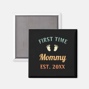 First Time Mummy Motherhood Mother's Day Magnet
