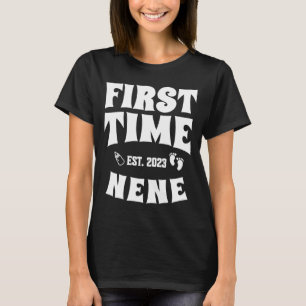 First Time Nene Est 2023 Birth Baby Pregnancy Anno T-Shirt