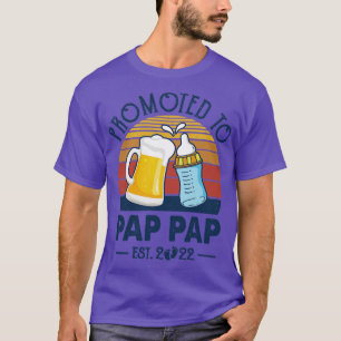 First Time Pap Pap Promoted To Pap Pap 2022 Father T-Shirt