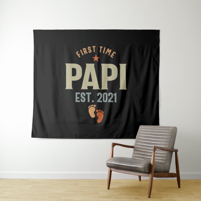 First Time Papi Est 2021 Father Tapestry (In Situ (Horizontal))