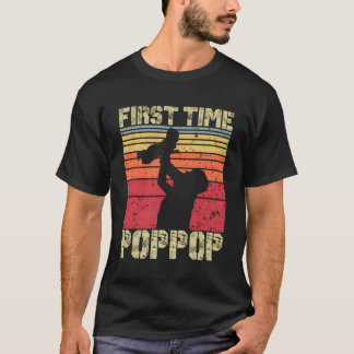 First Time Poppop Est2023 Father'S Day Soon To Be  T-Shirt