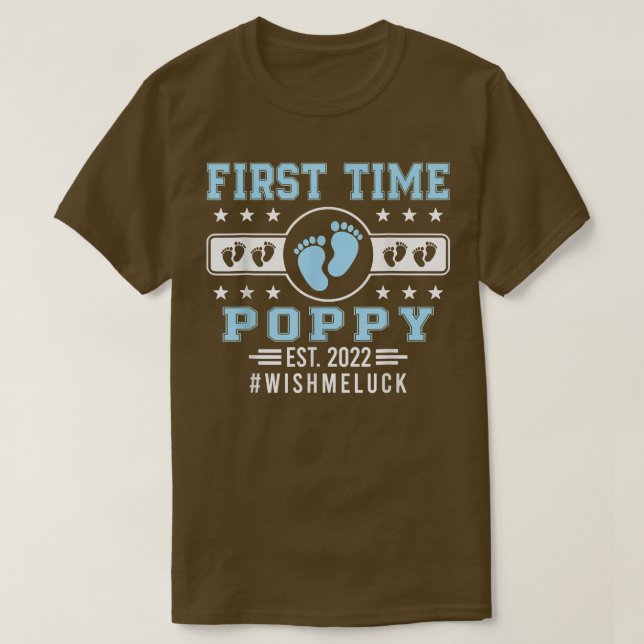 First Time Poppy Est  T-Shirt (Design Front)