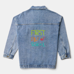 First time school denim jacket