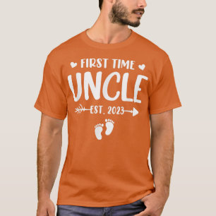 First Time Uncle Est 2023 Soon To Be Uncle Gender T-Shirt