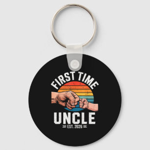 First Time Uncle Est 2026 Baby Announcement Great  Key Ring