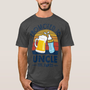 First Time Uncle Promoted To Uncle 2022 Fathers Da T-Shirt