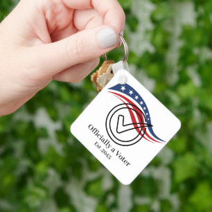 First Time Voter Keychain