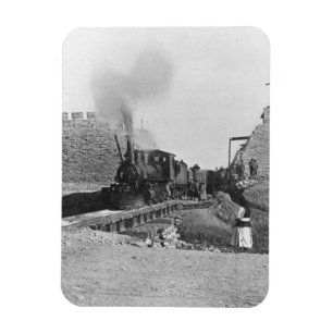 First train passing through the wall of Peking, Ch Magnet