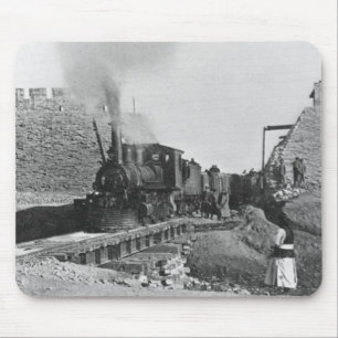 First train passing through the wall of Peking, Ch Mouse Pad