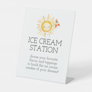 first trip around sun  pedestal sign