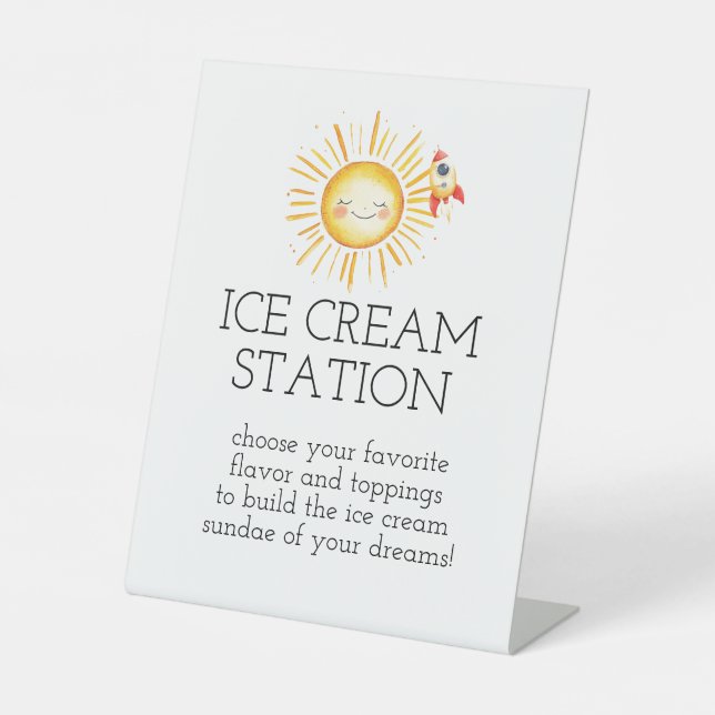 first trip around sun  pedestal sign (Front)