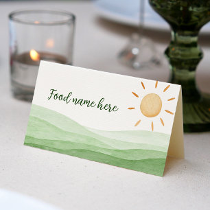 First Trip Around Sun Place Card Birthday Party