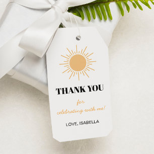 First Trip Around Sun Thank You Tag Birthday Party