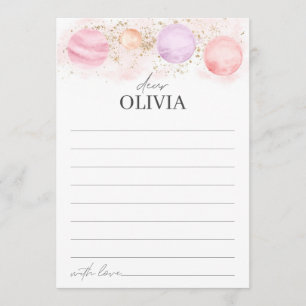 First Trip Around Sun Time Capsule Message Card