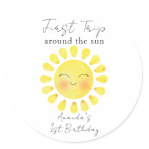 First Trip around the Sun 1st Birthday 