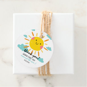First Trip Around The Sun 1st Birthday Favour Tags