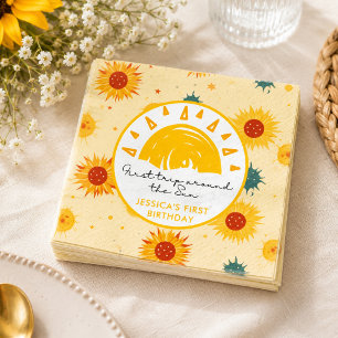 First Trip Around the Sun 1st Birthday Napkin