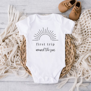 First Trip Around The Sun Baby Bodysuit