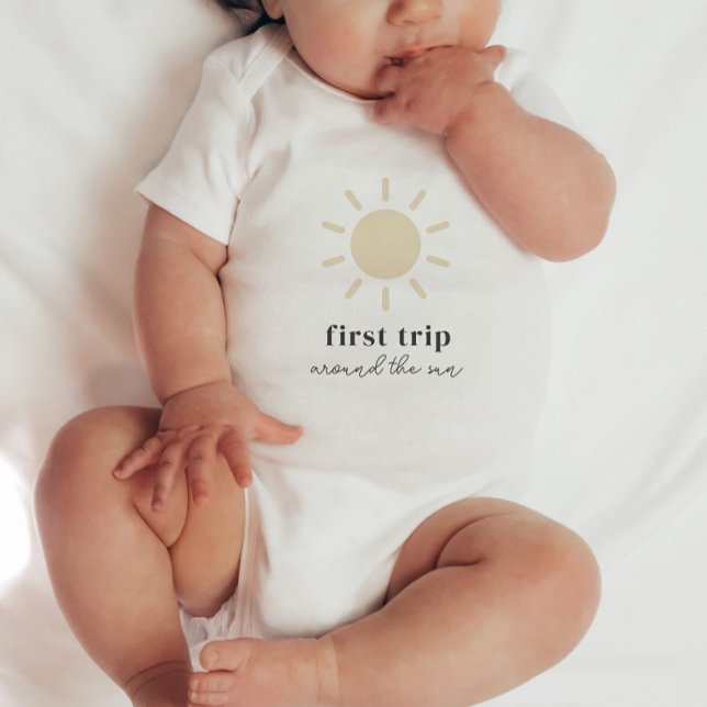 First Trip Around The Sun Baby Bodysuit (Creator Uploaded)