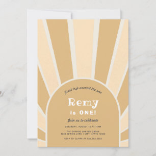 First Trip Around the Sun Birthday Invitation