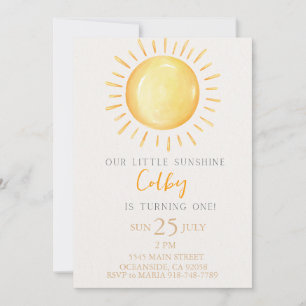 first trip around the sun Birthday Invitation