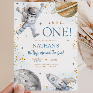 First Trip Around the Sun Birthday Invitation
