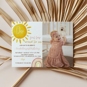 First Trip Around The Sun Birthday Invitation