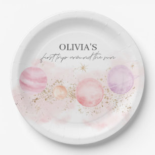 First Trip Around The Sun Birthday Paper Plates