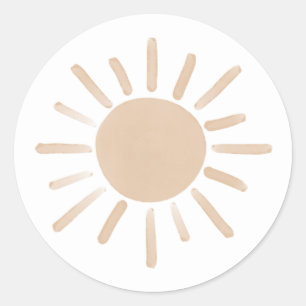 First Trip Around the Sun Birthday Party Classic Round Sticker