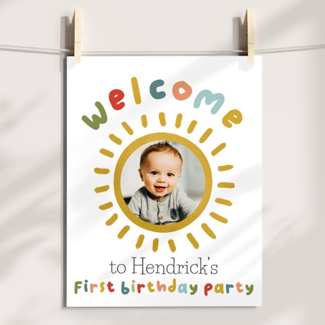 First Trip Around The Sun Birthday Welcome Sign (Creator Uploaded)