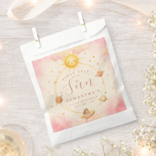 First Trip Around the Sun First Birthday Girl Favour Bags
