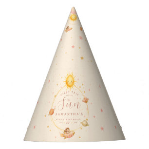 First Trip Around the Sun First Birthday Girl Party Hat