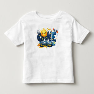 First Trip Around the Sun First Birthday Toddler T-Shirt