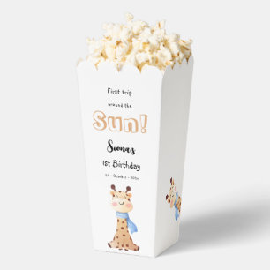 First Trip Around The Sun Giraffe 1st Birthday Favour Box