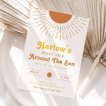 First Trip Around The Sun Invitation | Boho<br><div class="desc">First Trip Around The Sun Birthday Invitation.
Ready to be personalised by you!</div>