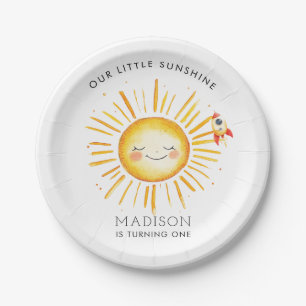 First Trip Around The Sun Paper Plate