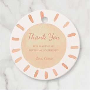 First Trip Around The Sun Party Favour Tag