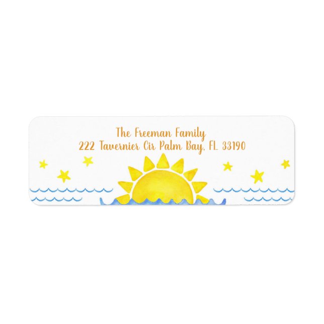 First Trip Around the Sun Return Address Label – B (Front)
